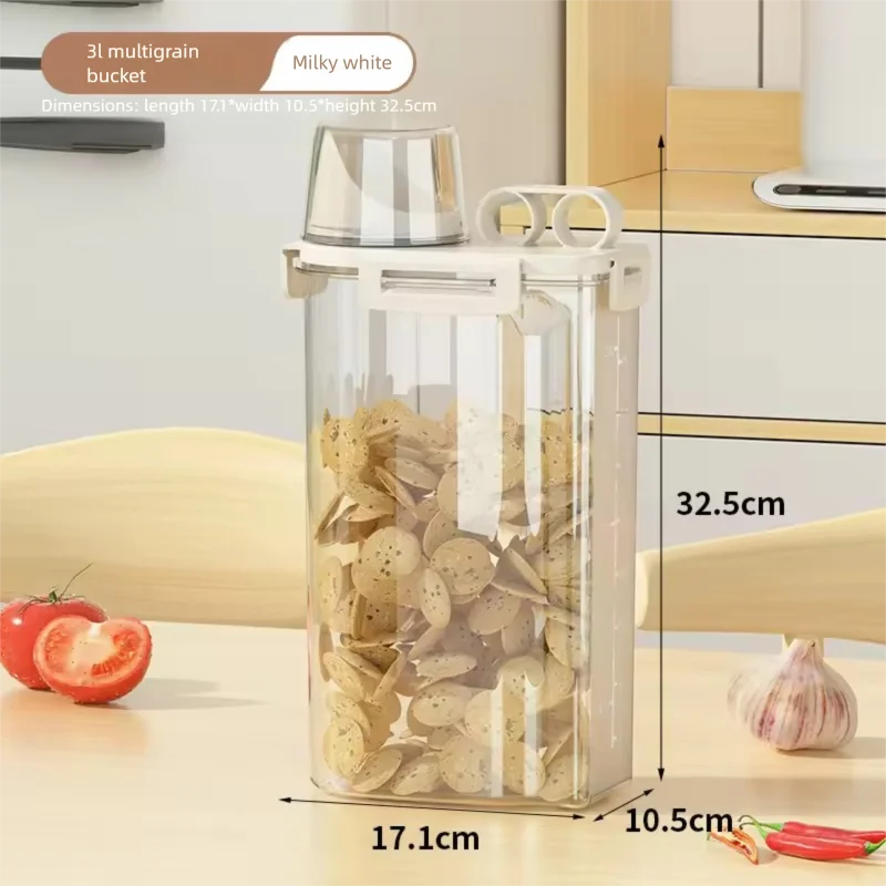 

Ящик для хранения зерна домашних животных, ведро для риса, резервуар для хранения, резервуар для хранения, герметичный резервуар для артефактов, кухонный артефакт