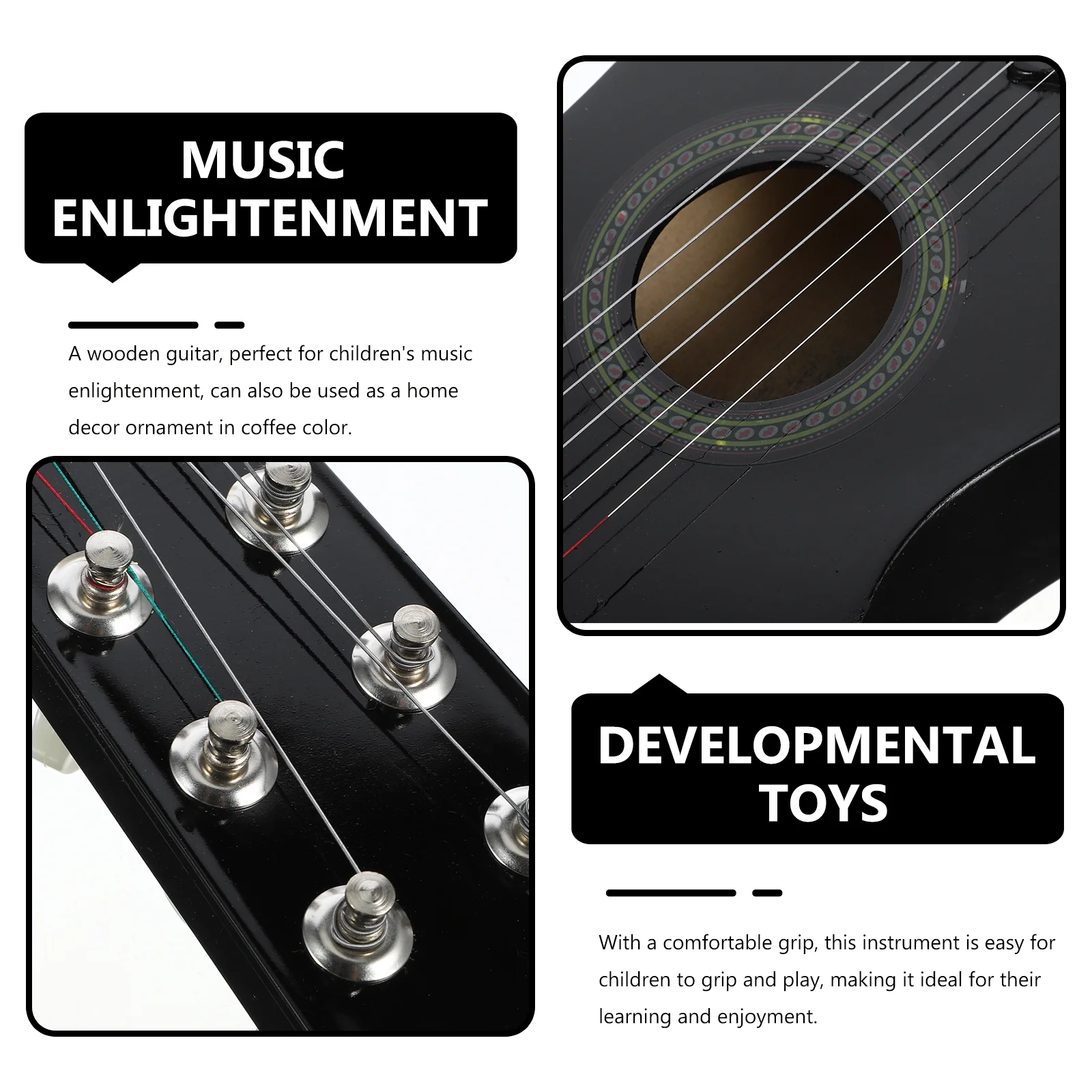 Children's Guitar Toy Acoustic Gift For Kids Playthings Practice Musical Instrument Toddler