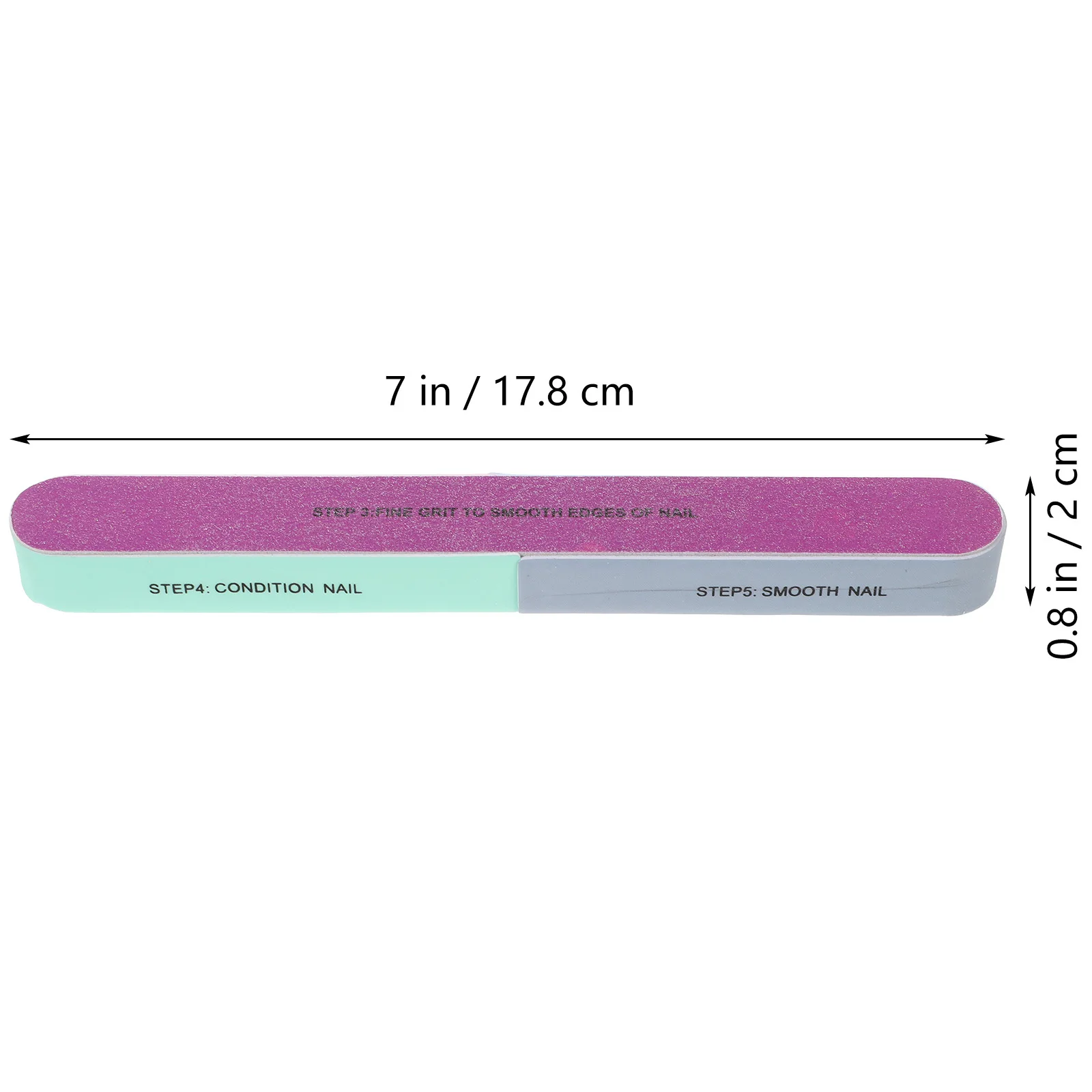 10Pcs Nail Polishing Files Double Sided Grinding for Natural False Nails Manicure Art Salon Use Smooth Shaping Tool