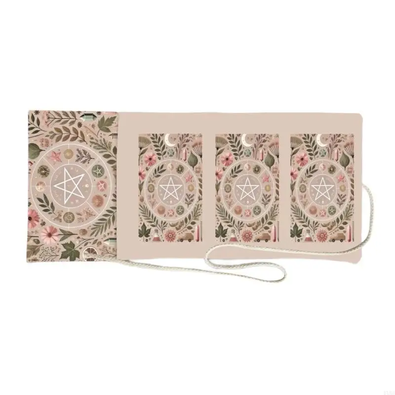 

Magics Spell Bag Game Accessory Design with Abstruse Symbols For Botanics Fortune Telling Hand Make Divinations Bag 4XBB