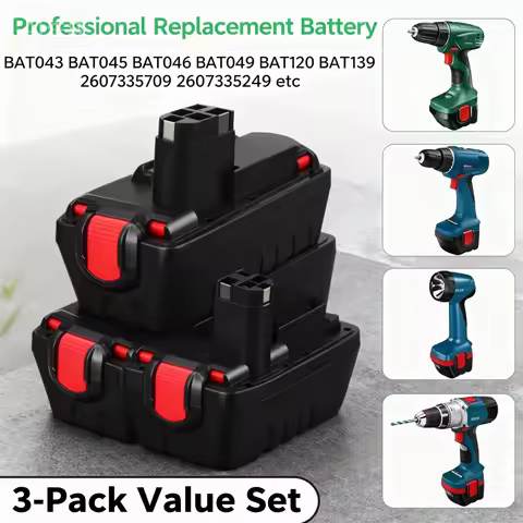 12V Rechargeable Li-ion Battery for Bosch Drill Compatible with PSR1200/GSB GSR 12 VE-2/BAT045/BTA120 battery pack