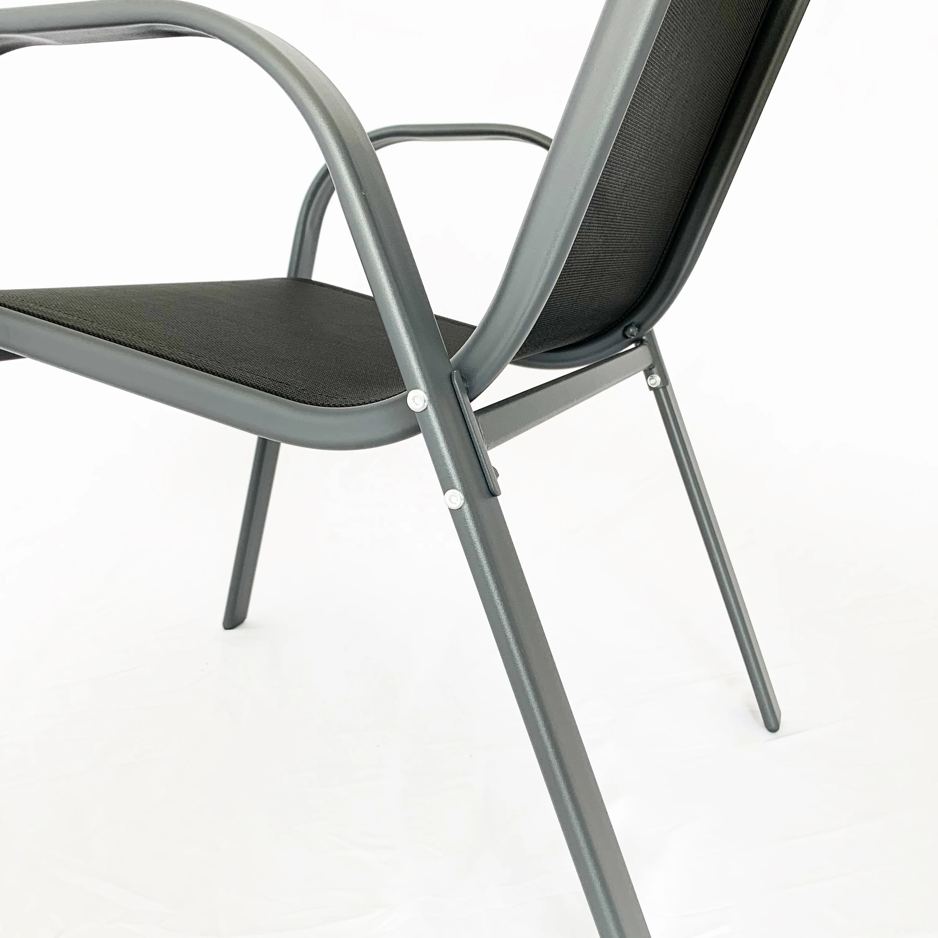 Uplion Popular hot sale outdoor knock down steel tube frame chair garden chairs for sale