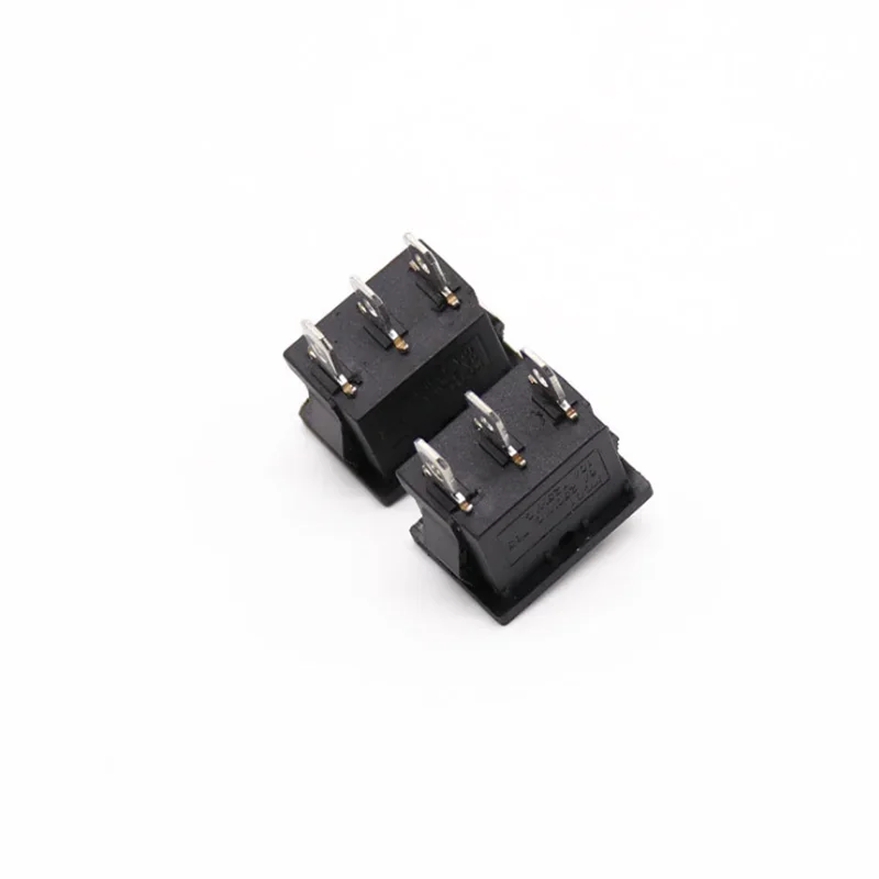 5 sztuk KCD1 Mini czarny 3 Pin / 6 pin On/Off/On Rocker Switch AC 6A/250 v10a/125V