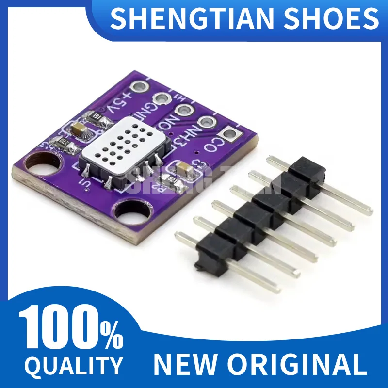 MICS-6814 Gas Sensor Carbon Monoxide CO VOC NO2 NH3 Nitrogen Oxygen Air Quality Detection Numerical Sensor Module for Arduino