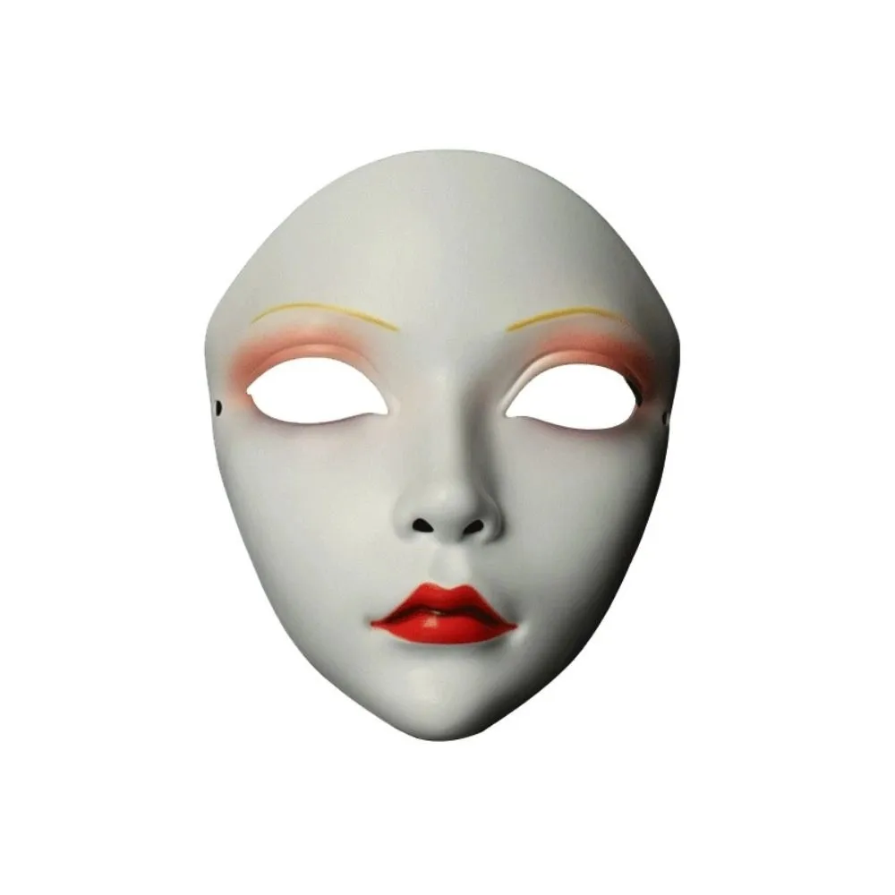 

Performance Full Face Cosplay Geisha Mask Dress Up Spooky Hanfu Cosplay Mask Flower Masquerade Japanese Mask Toy Halloween