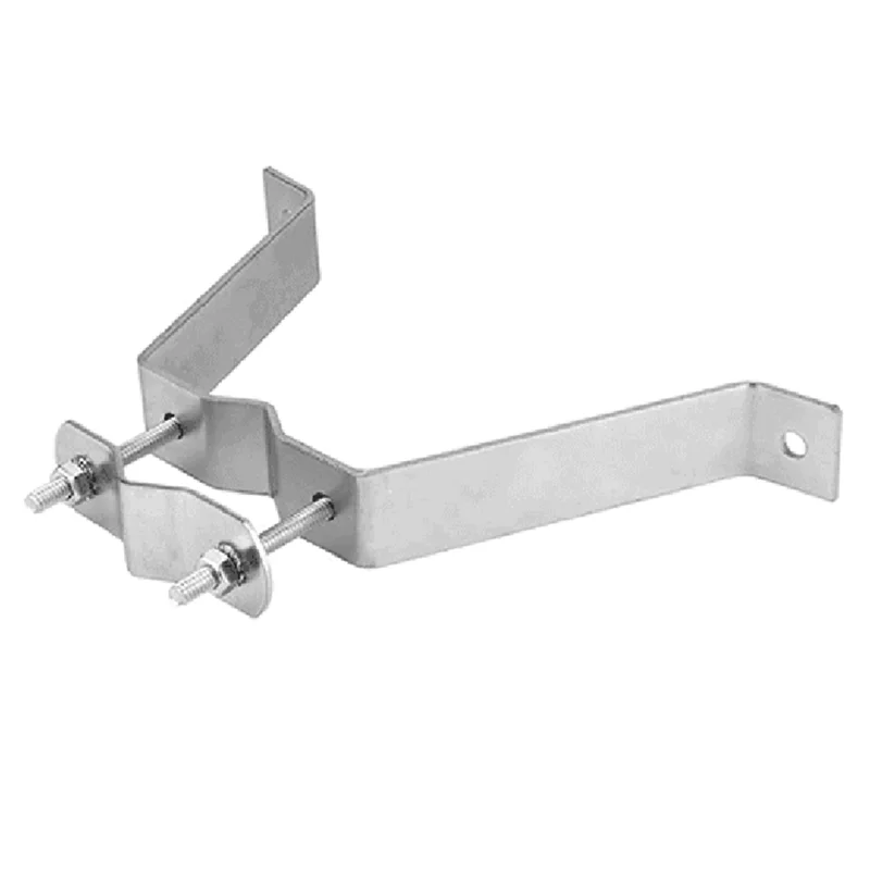 A76G-Heavy-Duty Podwójny uchwyt ścienny do masztu antenowego TV ze wspornikami i śrubami dociskowymi