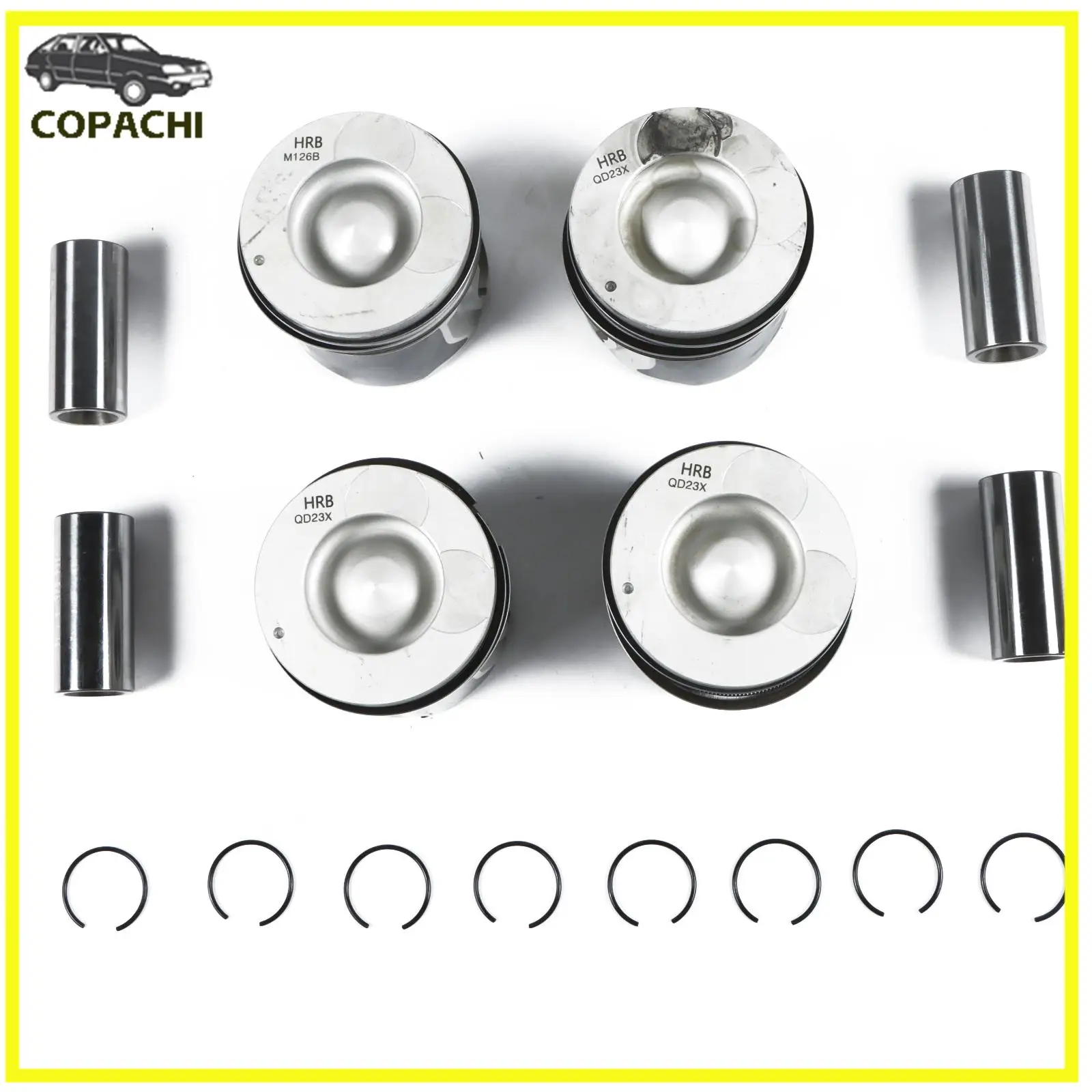 

4pcs D4CB 2.5 Engine Pistons&Rings Set 234104A920 For Hyundai Starex Porter Kia Car Pistons Engine Automotive Accessories Parts