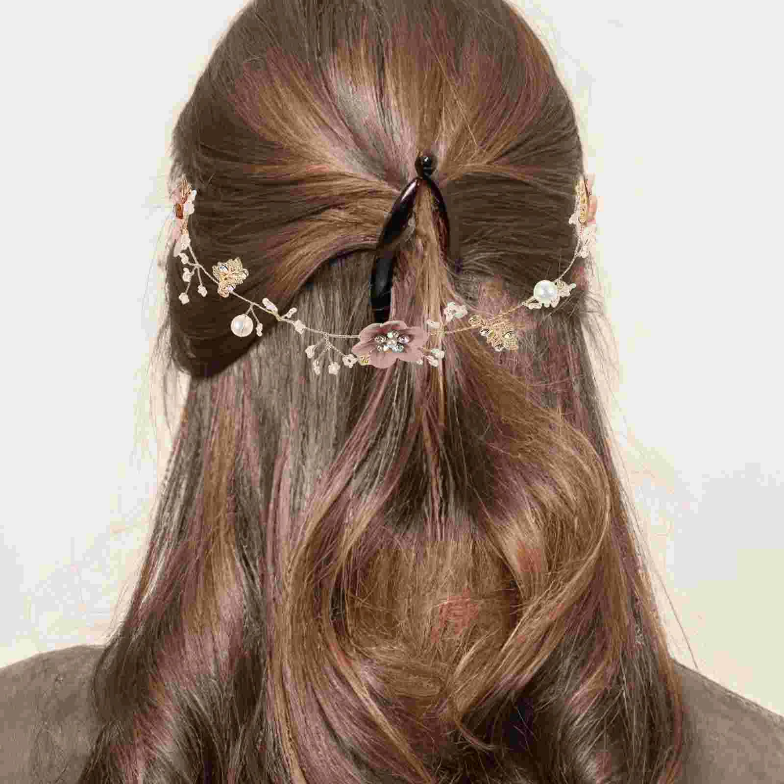 Flower Garland Bridal Headpiece Wedding Headgear Hair Accessories Headband