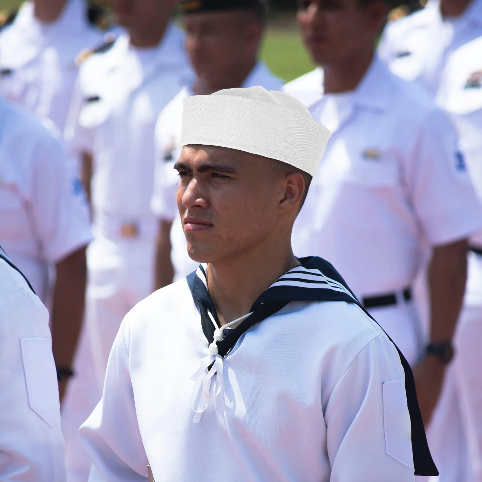 Sombreros de marinero blancos para fiesta de disfraces, accesorio de vestir para Halloween, Cosplay, juego de rol, sombreros de marinero, 2 uds.