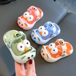 2024 Big Eyes Children's Slippers Baby Sandals  Cartoon Summer Outdoor Sandals Shoes