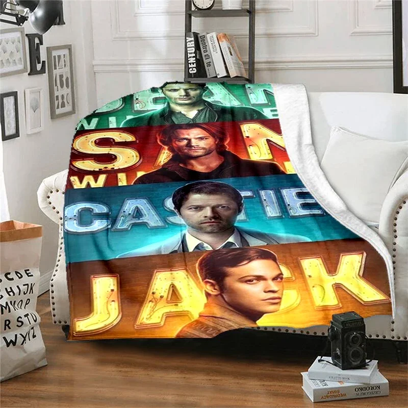 Movie Supernatural - Evil Power Printed Blanket, Fashion Warm Flange Blanket, Picnic Blanket, Bed Blanket, Birthday Gift