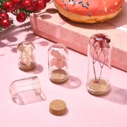 15 pcs 36.5/44.5/71.5cm Glass Dome Cloche Cover For Doll House Container, Dried Flower Display Decoration