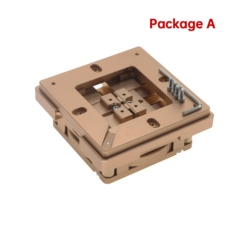 80mm/90mm Aluminiumlegierung BGA Reballing Station Kit 90*90mm BGA Reballing Station mit 10 Stück BGA Universal-Schablonen-Lötkugeln