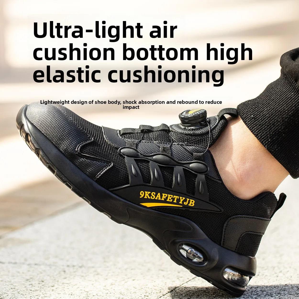 أحذية أمان رجالية الصلب تو أحذية رجالية مكافحة سحق مكافحة ثقب العمل التمهيد أحذية العمل أحذية مقاومة للانزلاق تنفس