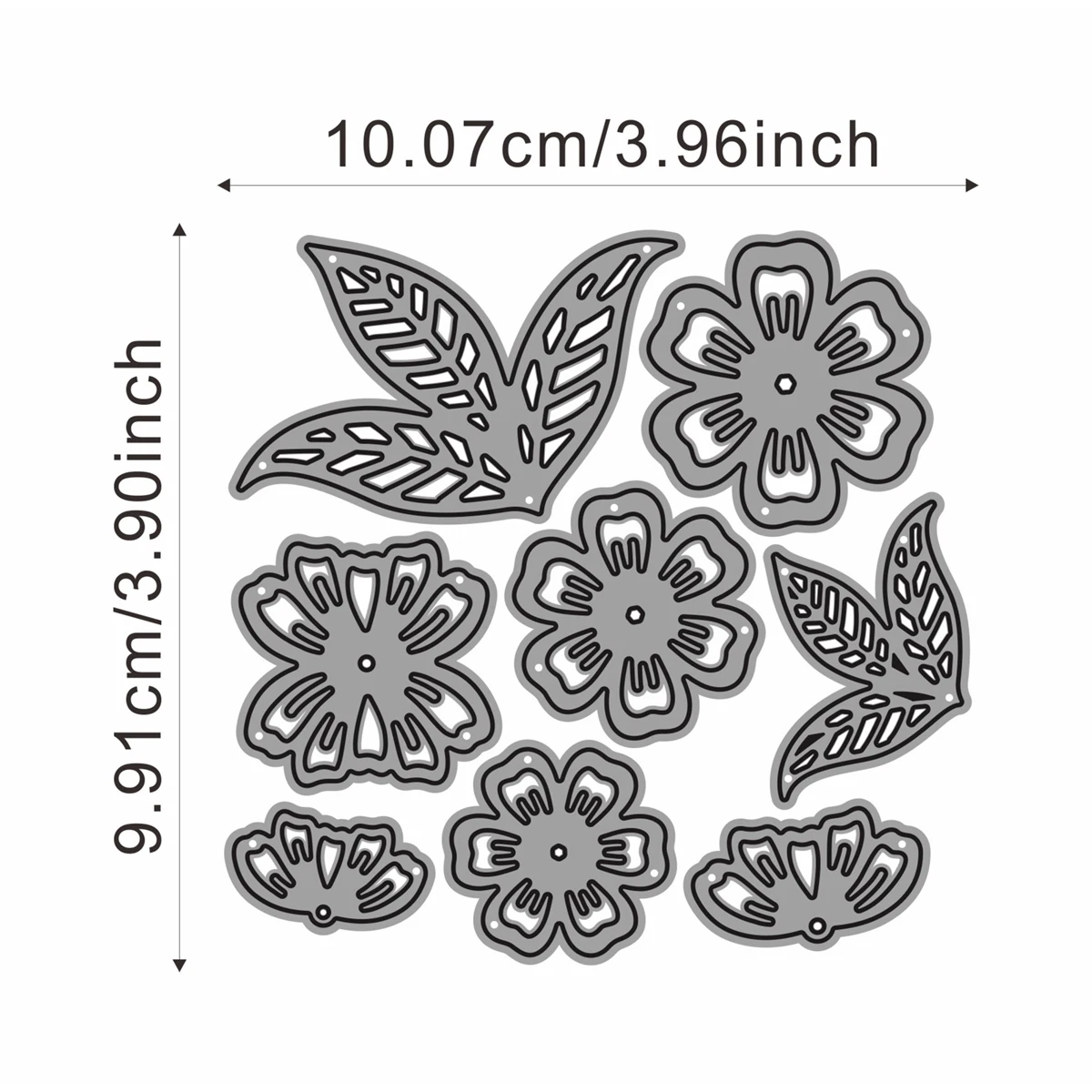 Addycraft Metal Cutting Dies cherry blossom die set For DIY Scrapbook Cutting Die Paper Cards Embossed  Craft Die