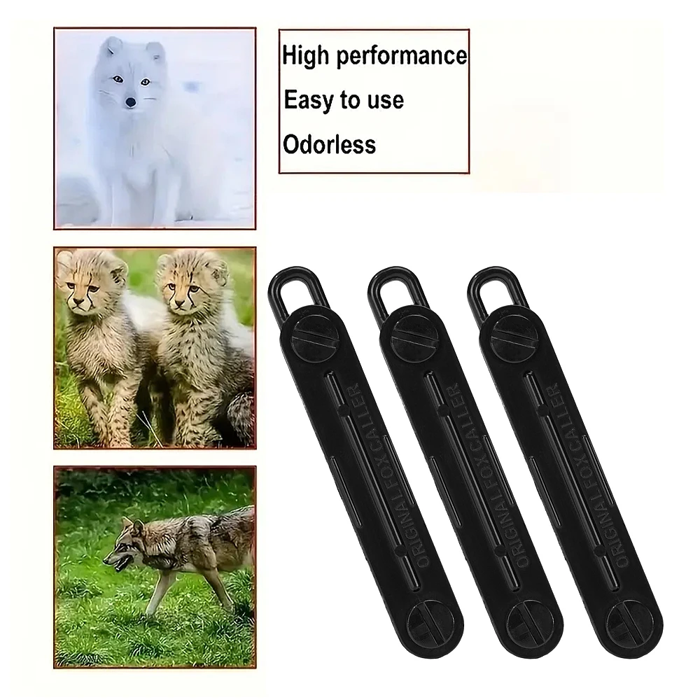 Black Fox Blaster Call Whistle Portable Predator Hunting Call Realistic Rabbit Distress Sound Lamping Outdoor Hunting Accessory