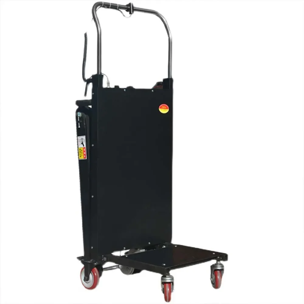 400KG Electric Stair Climbing Vehicle Cargo Handling Cart 48V 72AH Crawler-type Up and Down Stair Climber Folding Hand Trolley