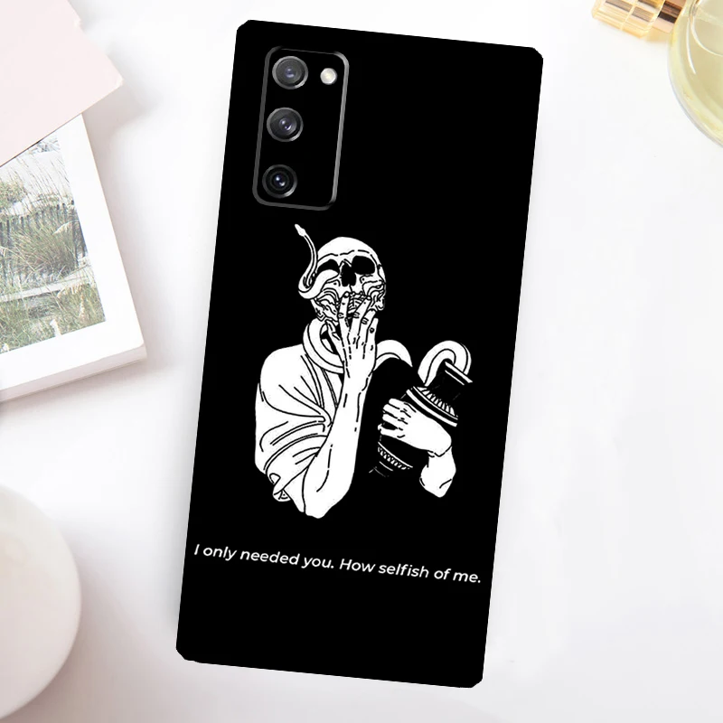 Aesthetic Skeleton Skull Case For Samsung Galaxy S24 S23 S22 Ultra S21 S20 FE Note 10 Plus Note 20 S8 S9 S10 Cover