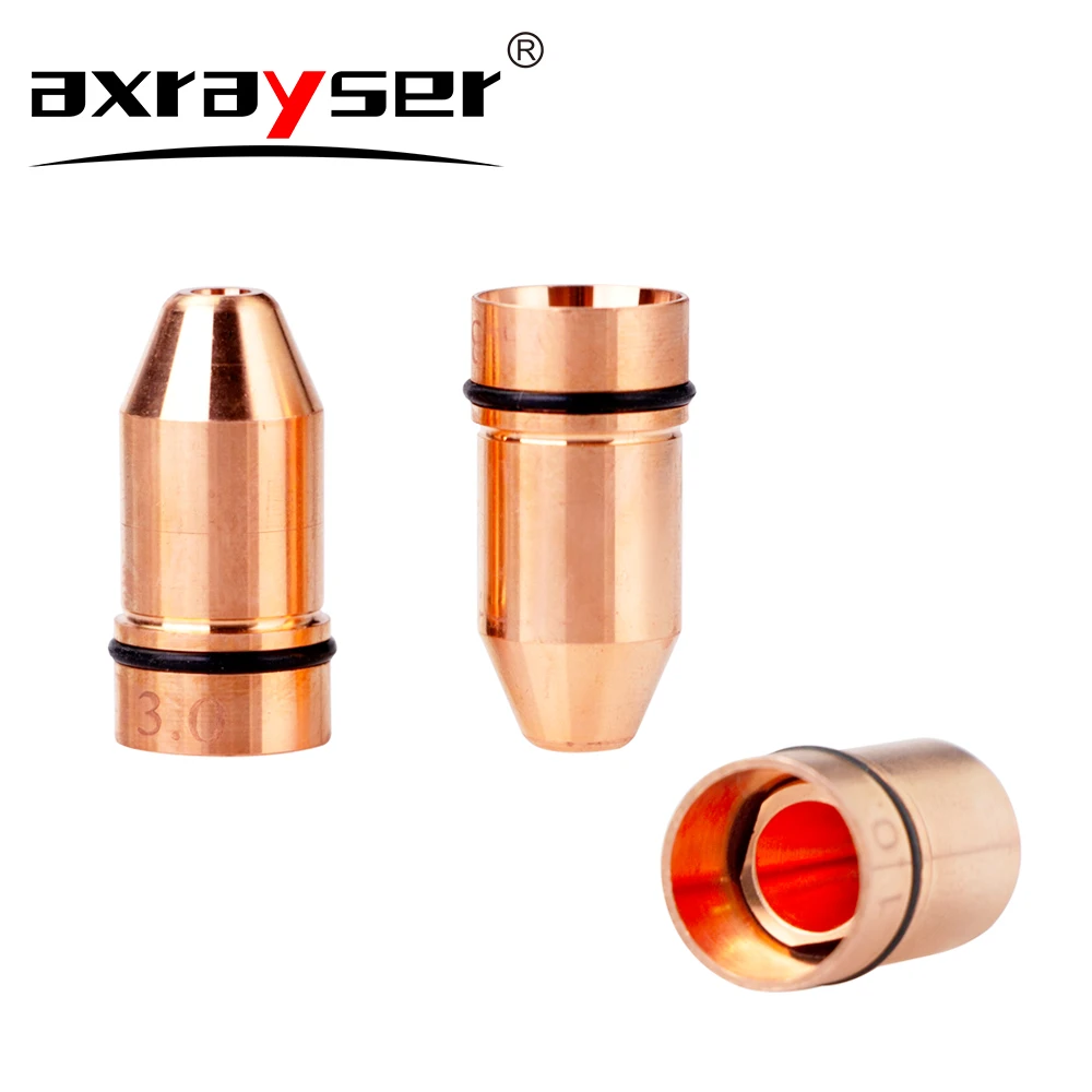 Axrayser Bullet Laser Nozzle For CINCINNATI Lasermech Fiber Laser Cutting Machine Single Double Layer 1.2 1.5 Pure Copper Parts