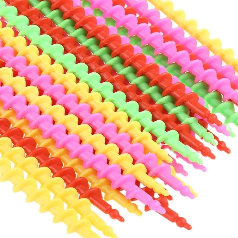 U0DE 1 saco longo plástico estilo barbeiro ferramenta cabeleireiro cabelo permanentes haste