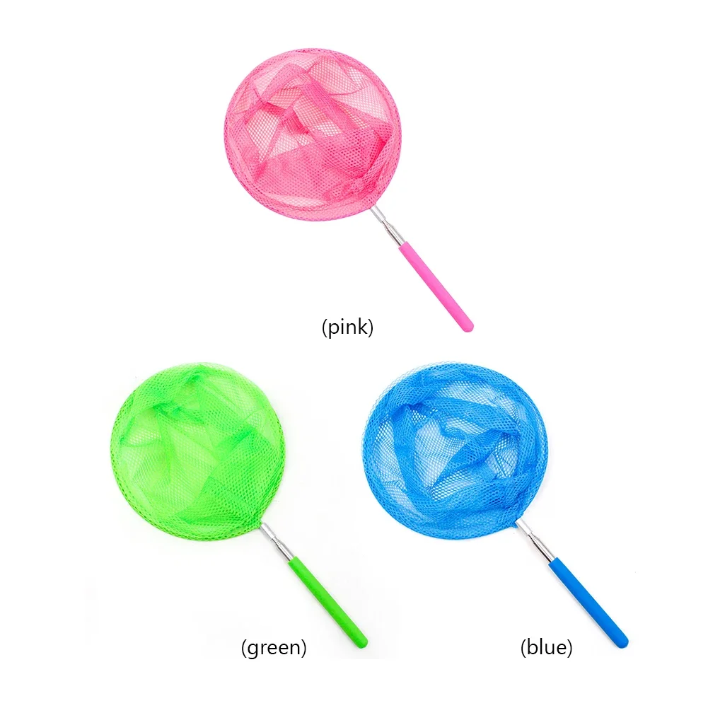 Beach Fishing Net Children Retractable Summer Catch Toy Insect Butterfly Catcher Net Outdoor Water Play Tool Kids