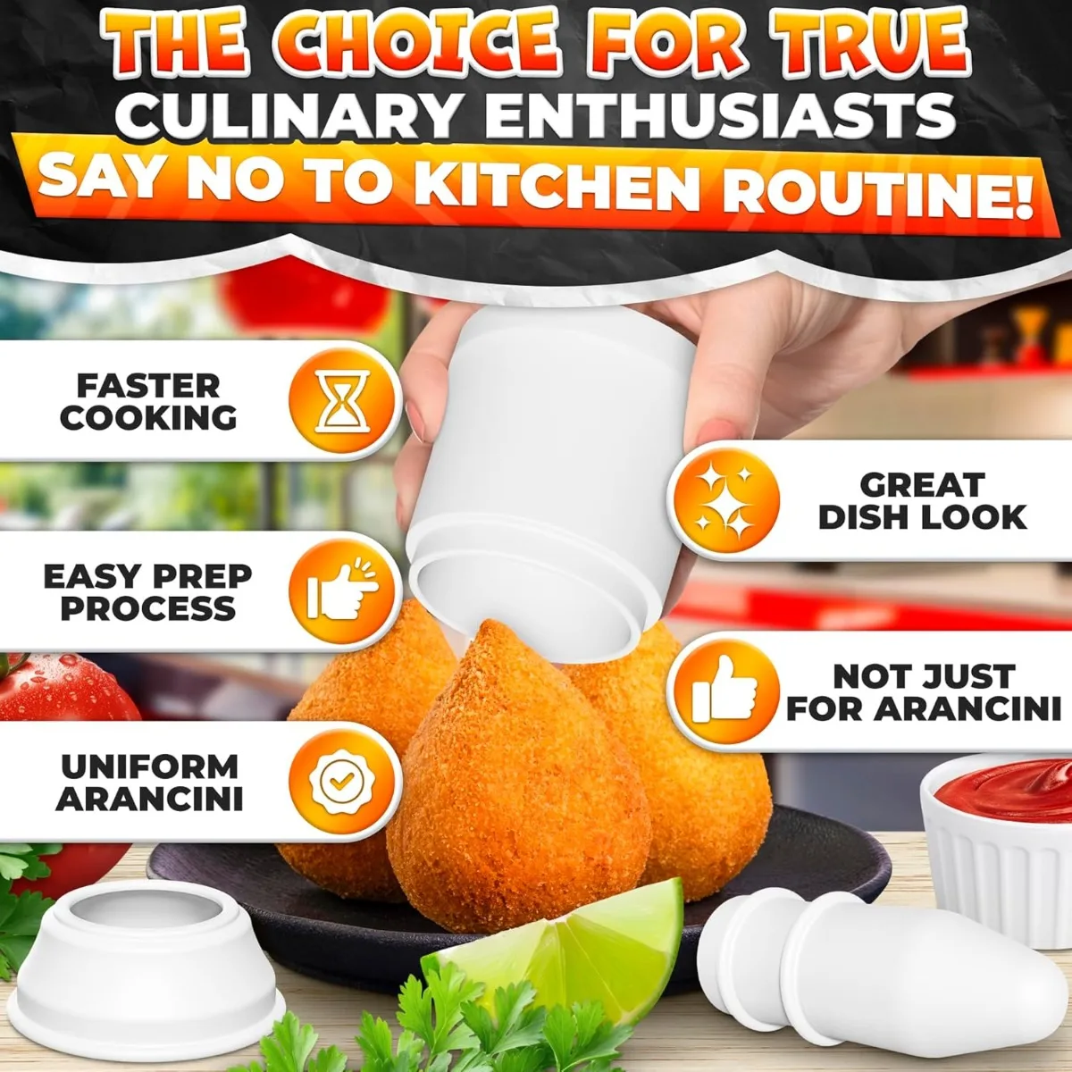 2 قطعة قوالب صانع أرانشيني مستديرة ومبتكرة متعددة الوظائف أدوات صانع السوشي للمنزل لتقوم بها بنفسك كرة الأرز الصحافة المشكل #4