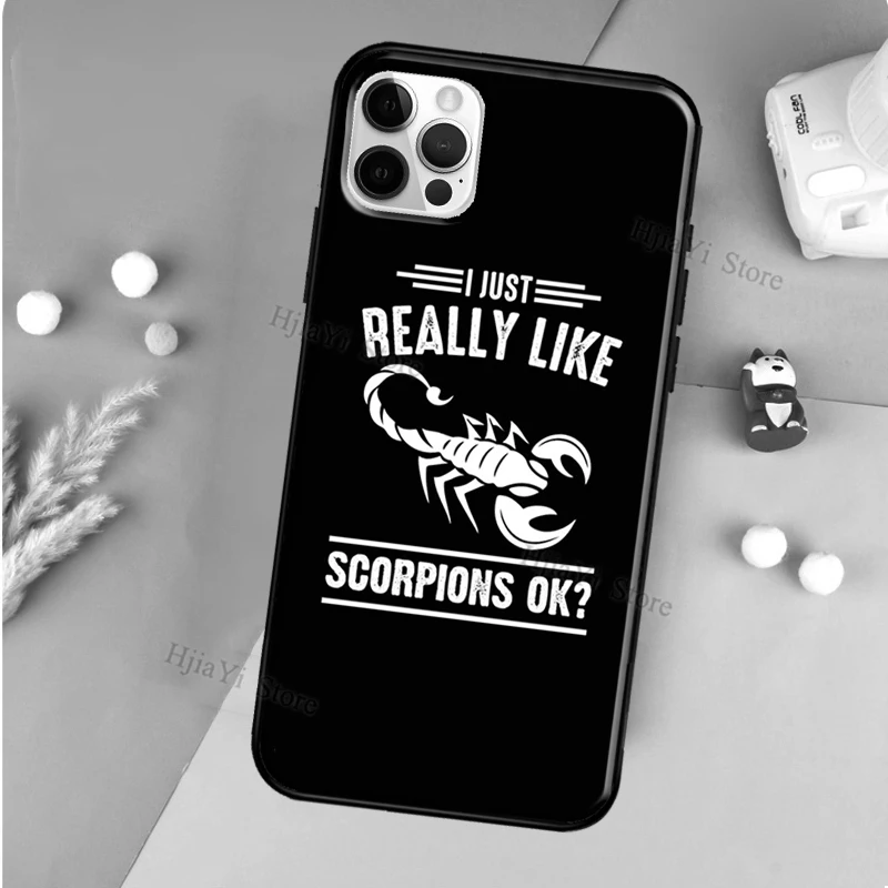 Scorpio Scorpion animal Phone Case For iPhone 13 12 11 Pro Max 12 mini 6S 7 8 Plus SE 2020 XR X XS Max Back Cover