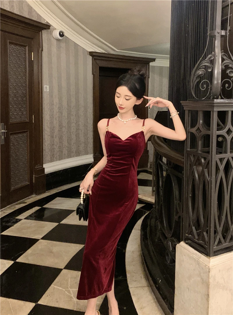 Retro emagrecimento veludo ter dr outono inverno novo sle sexy camada de base saia para mulher faionable bodycon dr