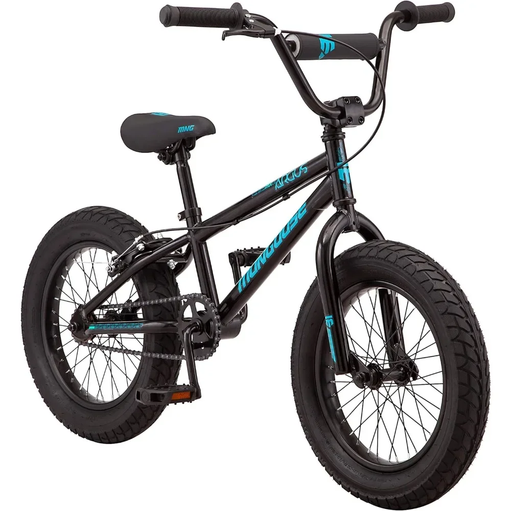 Kids Fat Tire Mountain Bike, 16-Inch Wheels, Fat Knobby Tires, High-Ten Steel Frame, Single Speed Mountain Bike