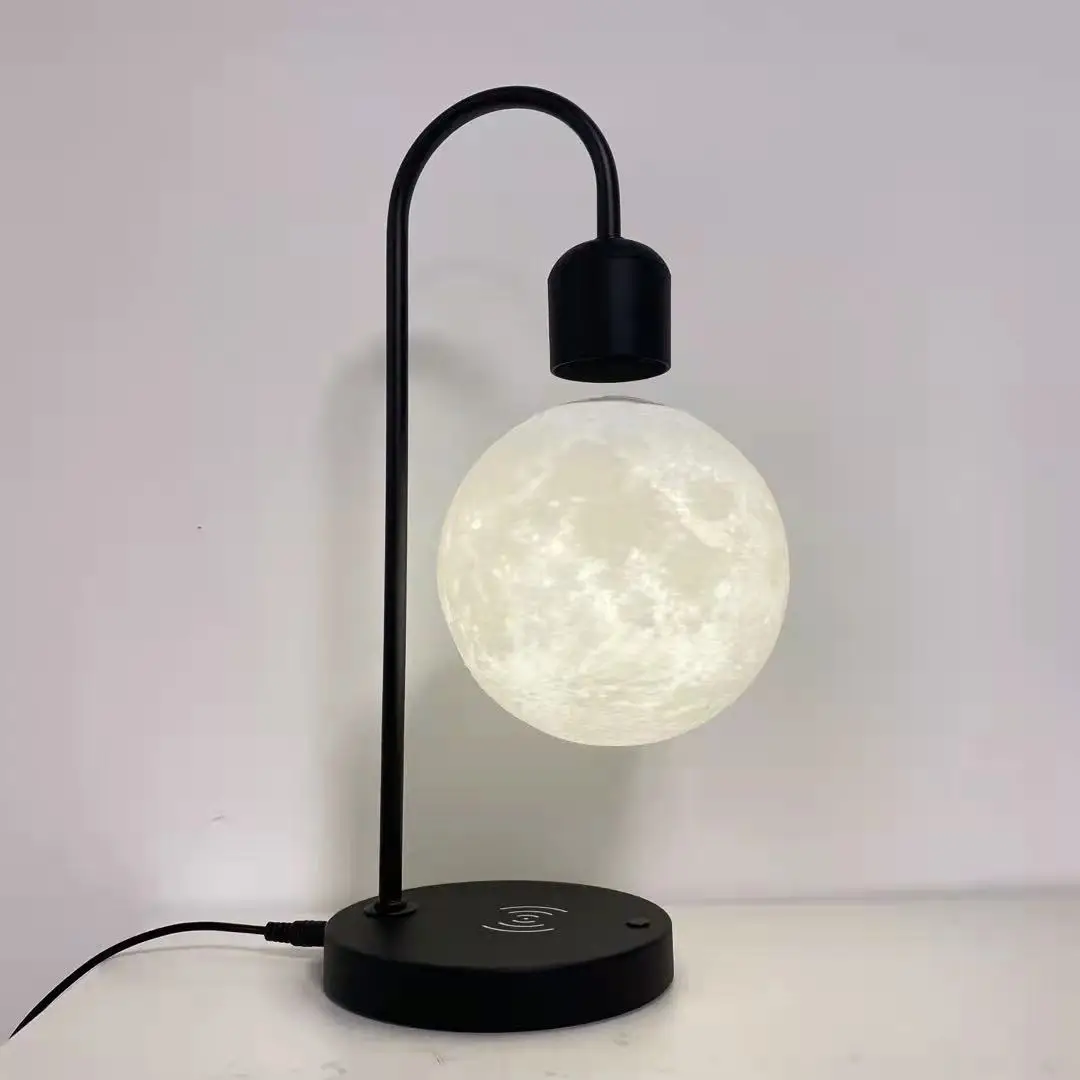 New Invention Reading Night Magnetic Floating Led Luxury Levitating Moon Table Lamp