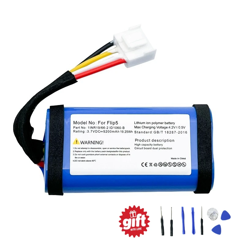 Replacement Battery for JBL Flip 2 3 4 5 Charge 1 2 210SL 4 4S 5 Xtreme 1 3 Boombox 1 2 Bluetooth Speaker with Free Tools view 3