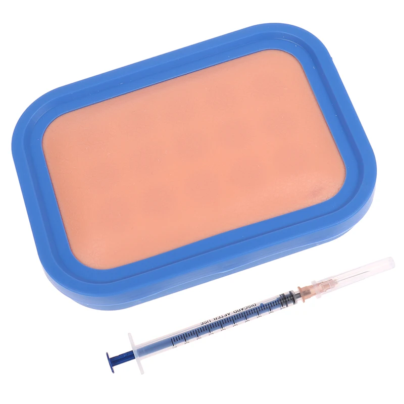 Nurses Learn Intravenous Venipuncture IV Injection Training Package Pad Silicone Wound Skin Suture Training Model