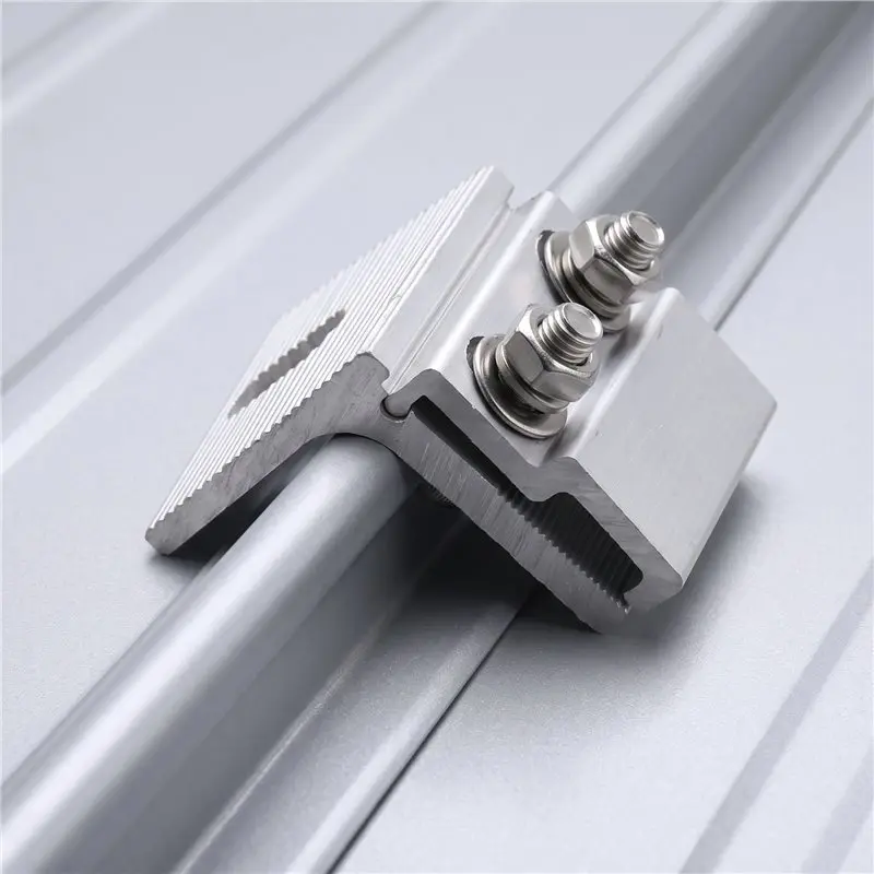 A76I-Clip Fixing 4Pcs Solar Panel Clamp Trapezoidal Roof Mounting Bracket For PV Panel For PV Modules Rail-Free Systems
