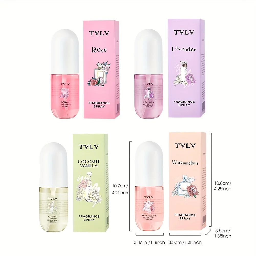 رذاذ عطر خالي من الكحول جوز الهند الورد الخزامى عطر البطيخ عطر دائم رذاذ عطر طازج 50 مللي/زجاجة-1 زجاجة