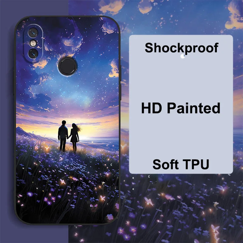 Case For Xiaomi mi Mix 2s Case Soft Silicone Phone Case Mix2s Black Color Covers For Xiaomi mi Mix2s mix 2 s Cover Shell