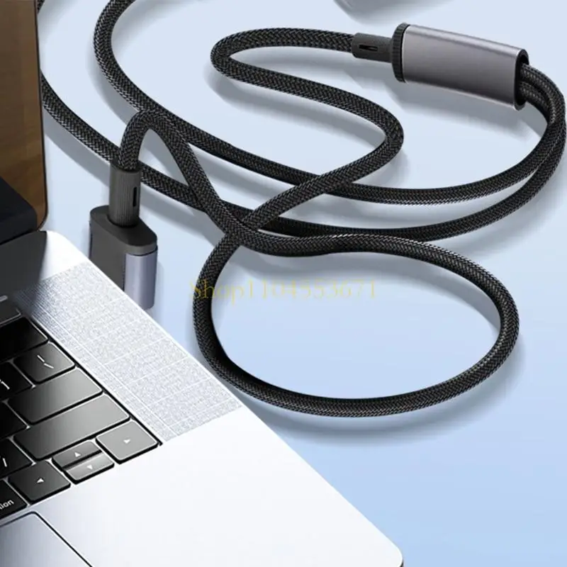 Best Seller One-to-Two USB Type C Splitter Cable, 100 W Charging and 480 Mbps Data on the Designated Output for Two Devices