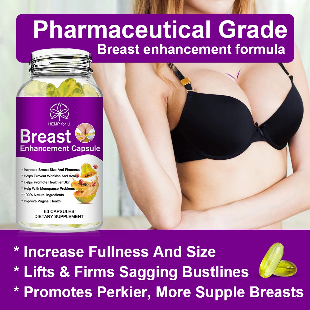 LUKAREE Organic Breast Capsule for Women\'s Breast Development Breast Care Tight and Elastic Big and Round Increase Size