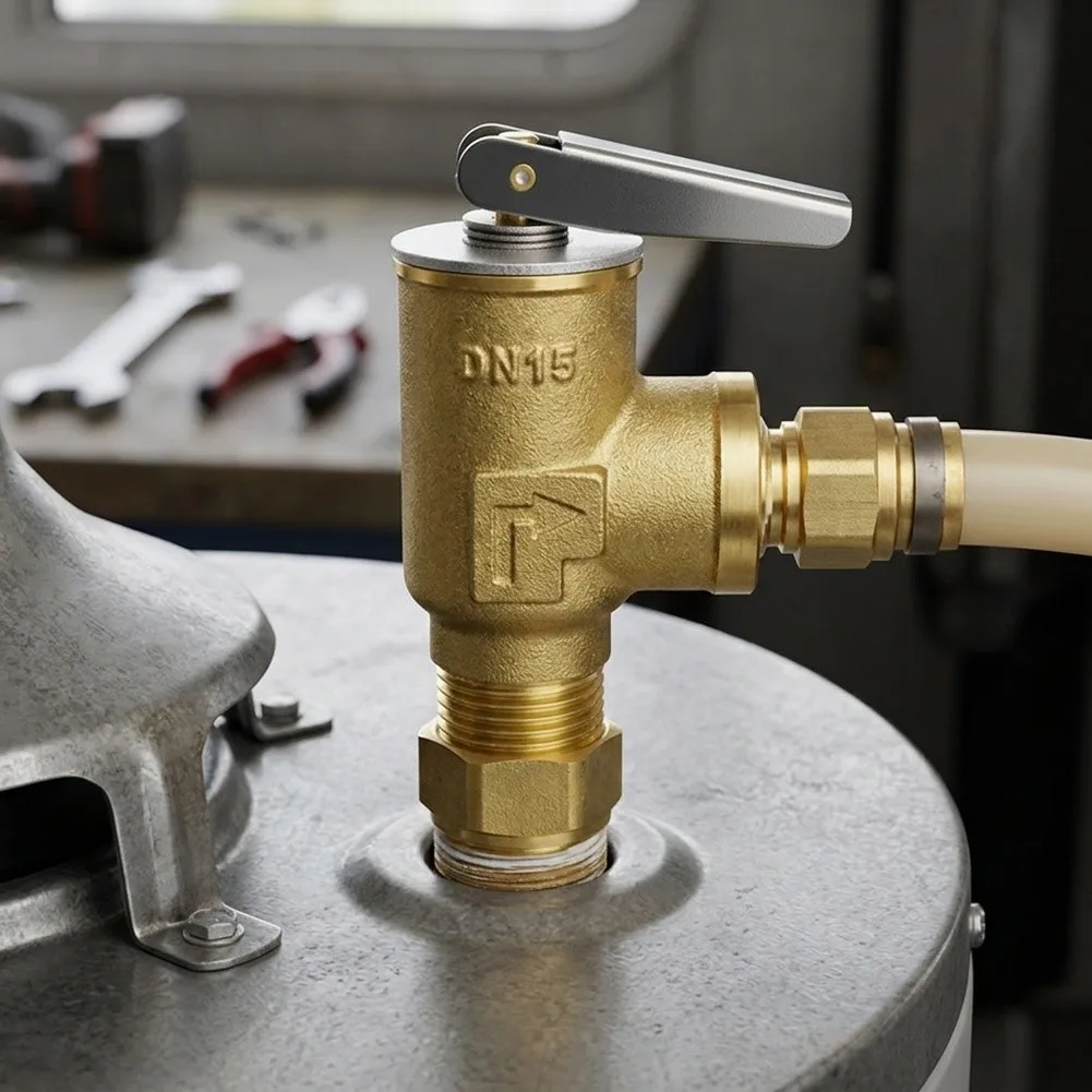 For RV Water Heater T&P Relief Valve Constructed of Brass DN15 150 PSI 99C DN20 150 PSI 99C for Reliable Performance