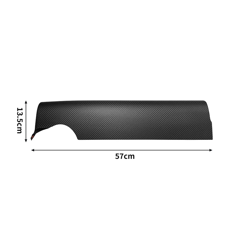 LHD Real Dry Carbon Fiber Passenger Side Dashboard Panel Trim Cover Decoration For Toyota GR86 For Subaru BRZ 2022-2024