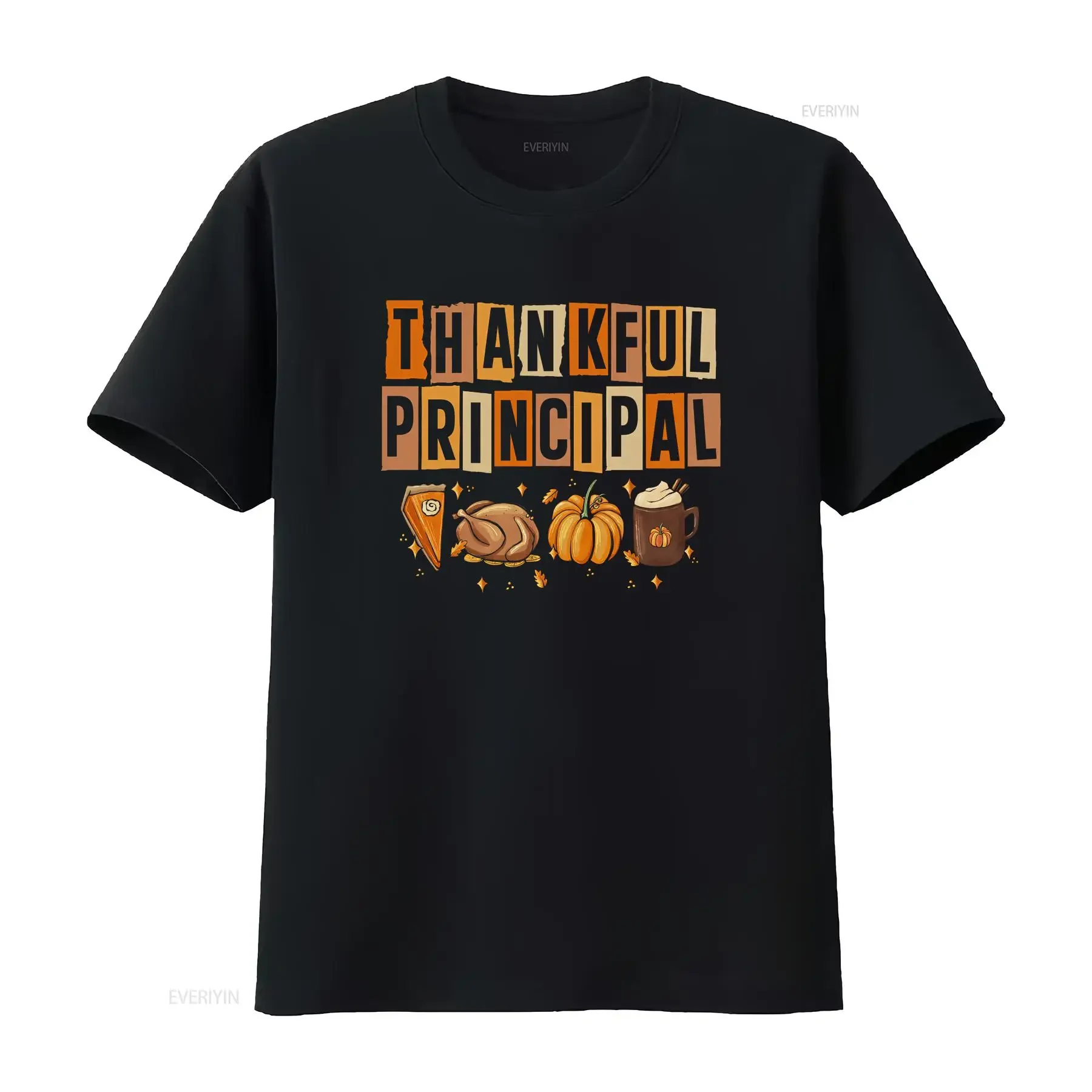 Thankful Principal Thanksgiving T Shirt Fall for Principals Cute Autumn School Admin Team s vintage Washed Comfortable graphic