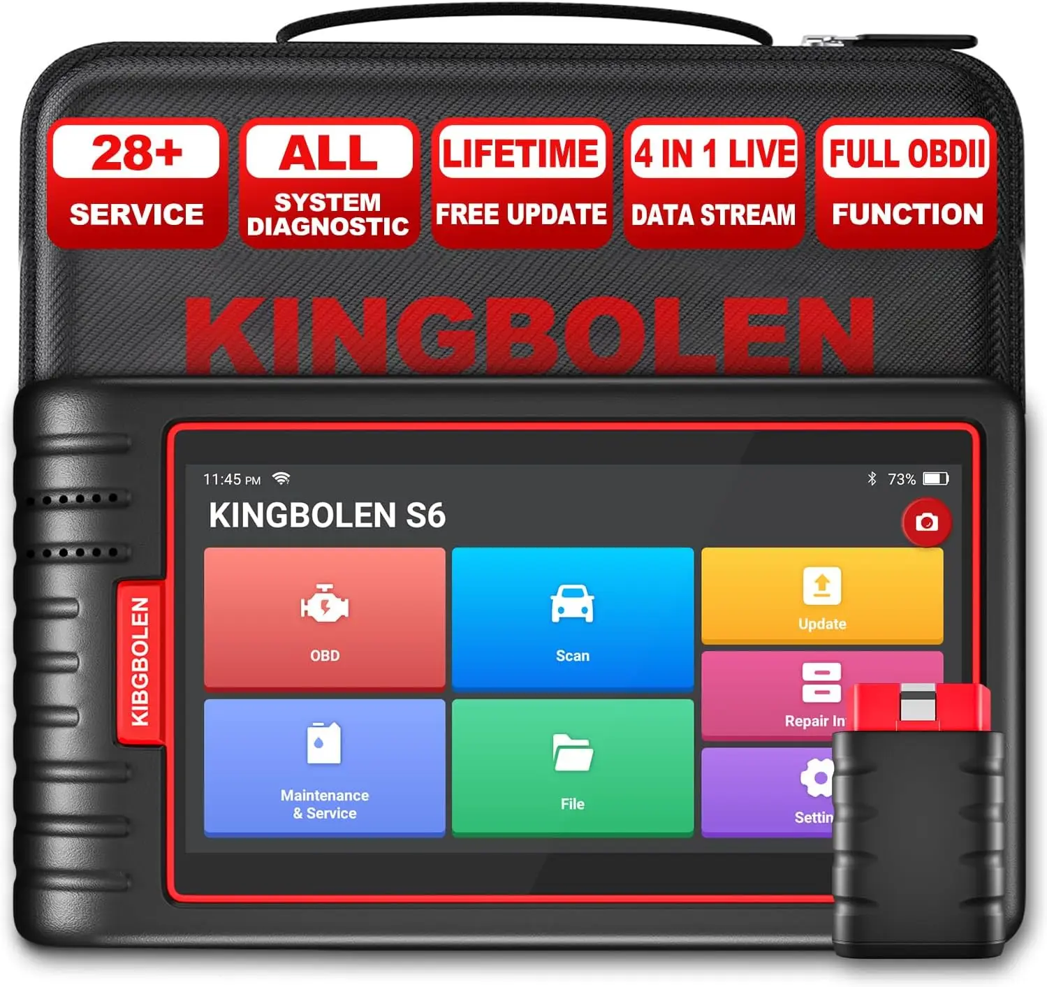 وصول جديد KBL S6 Obd2 جميع نظام Escaner Automotriz آلة التشخيص بلوتوث رمز المسح التلقائي VIN 28 + الراحة