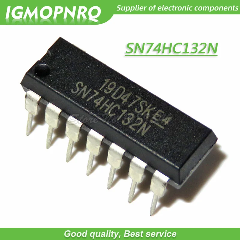 10pcs/lot 74HC132N 74HC132 SN74HC132N DIP-14 Logic Gates QUAD 2-INPUT NAND SCHMITT TRIG new original