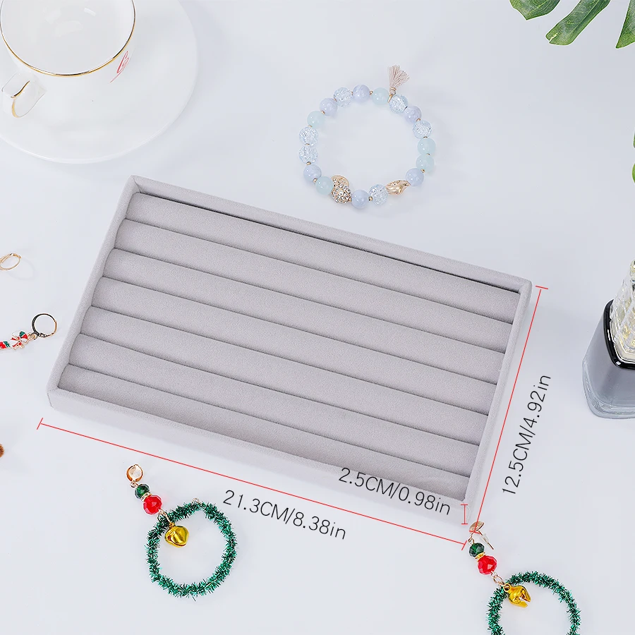 1pc, Flocking Jewelry Box Jewelry Tray, Suitable For: All Kinds of Jewelry Storage. image 5