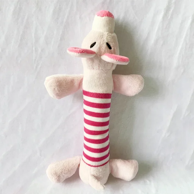 كلب القط مضحك الصوف المتانة أفخم الكلب اللعب صرير مضغ لعبة صوت صالح لجميع الحيوانات الأليفة الفيل بطة خنزير الكلب ألعاب من القطيفة الاشياء #3