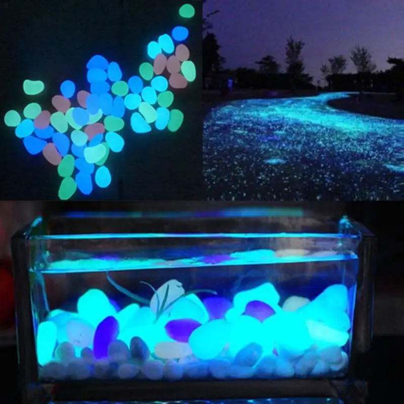 Imprezowe DIY fluorescencyjne Super świecące kamienie świecące w ogrodzie fluorescencyjne dekoracyjne kamienie z ciemnego kamienia wystrój akwarium