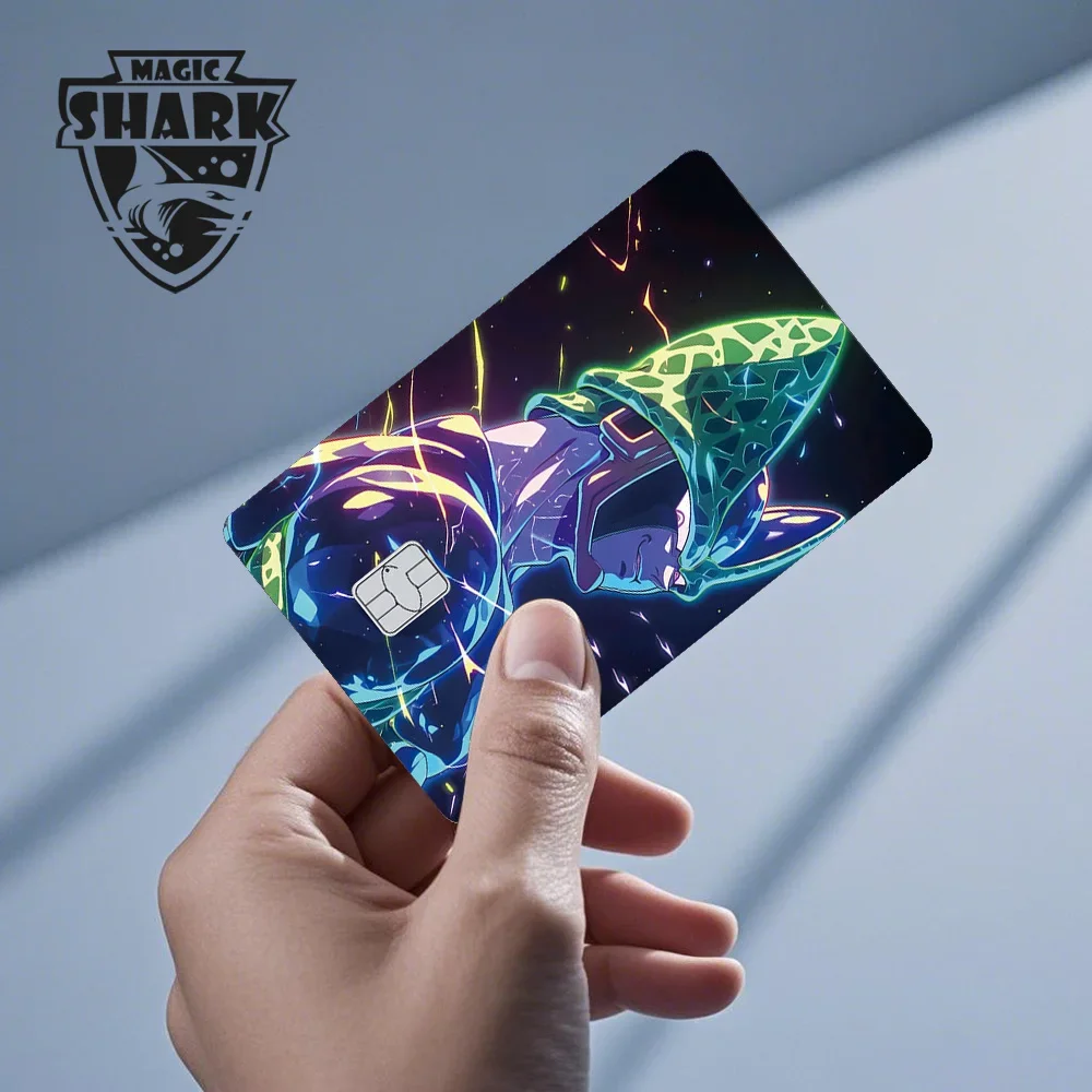 Magic Shark Anime Goku Vegeta Trunks Laser Holographic Shinny Skin Cover Aufkleberfolie für Debit-Kreditkarte – Detail 19