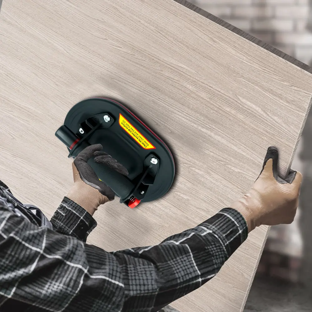 Portable Vacuum Suction Cup 250kg Carrying Capacity Oval Tile Suctions Cups for Tile Glass Floor Lifting Tools