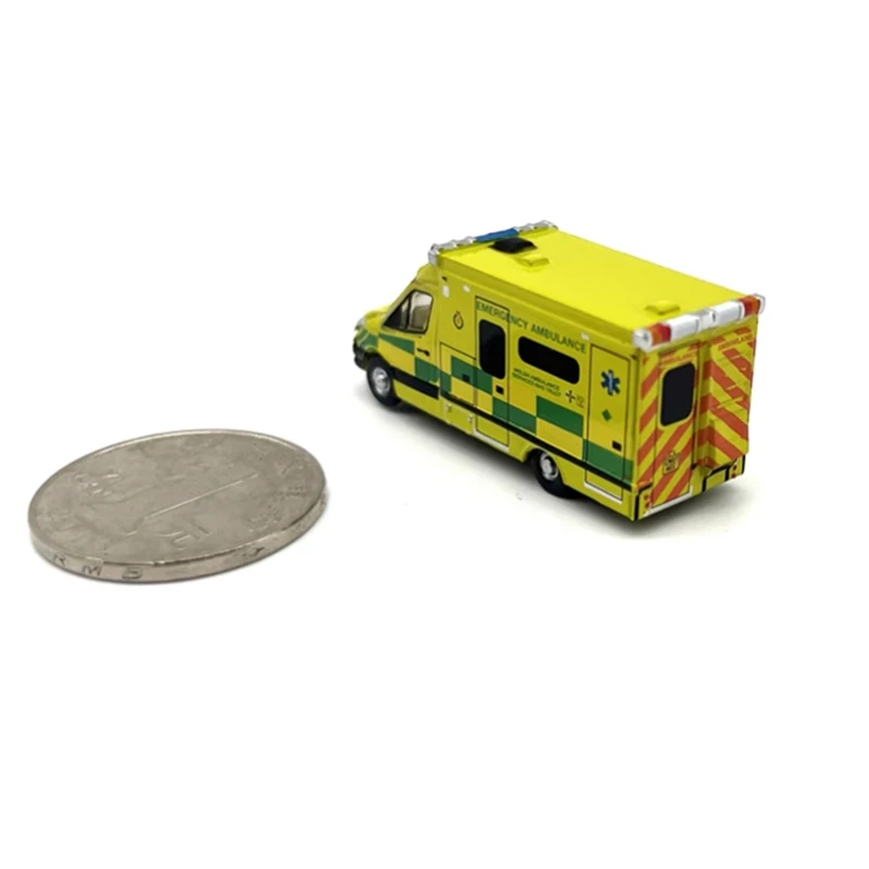 OXFORD Diecast 1:148 Scale Welsh Ambulance Alloy Mini Car Model Finished Product Simulation Toy Static Model Display Souvenir