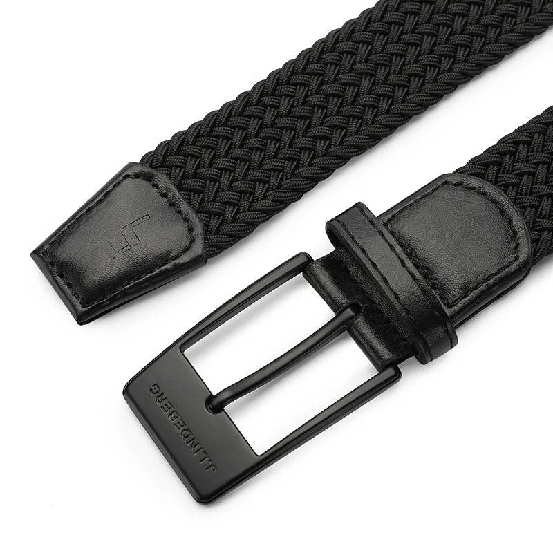 Golf woven belt for men, elastic needle buckle golf belt for men and women, outdoor sports fashion golf belt for men and women