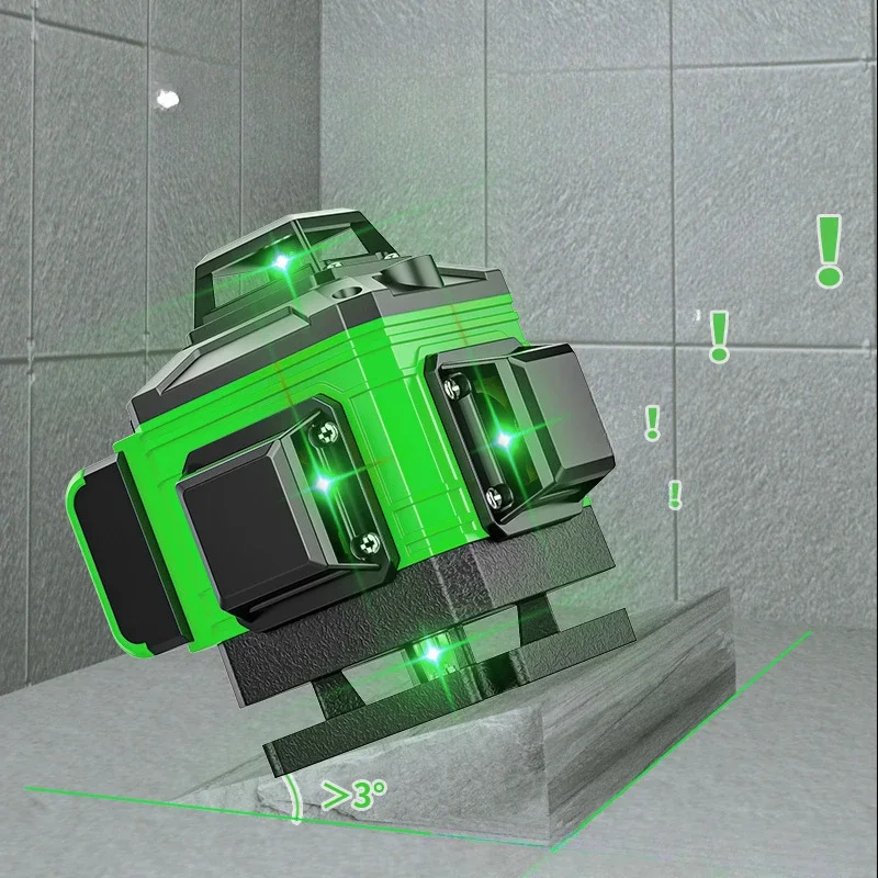 12~16-wire laser infrared line automatic leveling, grounding instrument, wall-attached instrument